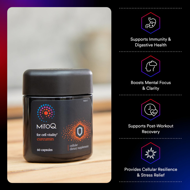 MitoQ Curcumin Longvida Lipidated Formula Mitochondria-targeted Antioxidant