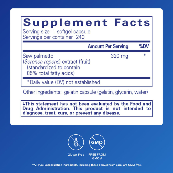 Pure Encapsulations Saw Palmetto 320