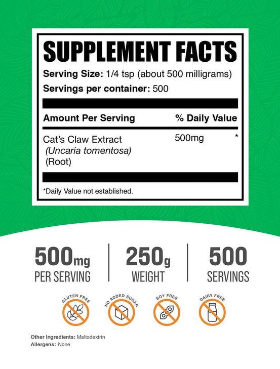 BulkSupplements.com Cat's Claw Extract Powder