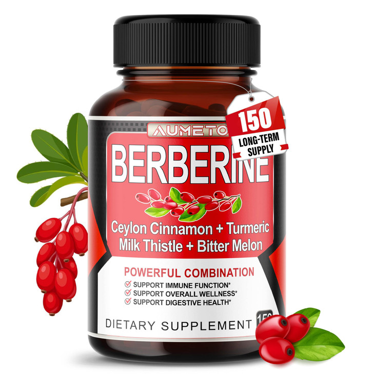 Berberine Supplement - Enhanced with Ceylon Cinnamon, Turmeric,