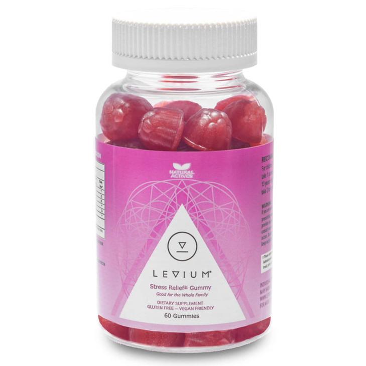 Levium Calming Stress Relief Gummies - Natural Mood Boosting Vitamin Supplement