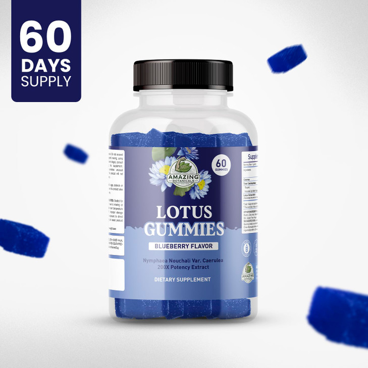 Amazing Botanicals Blueberry Lotus Flowers Gummies
