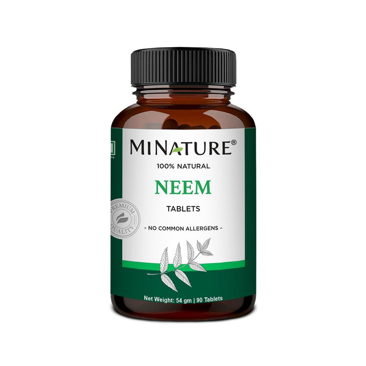 Mi Nature Neem Tablets - 100% Pure & Natural - 500mg