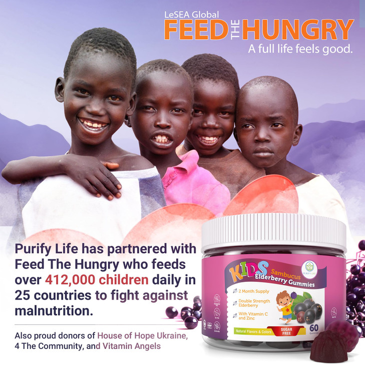 Sugar-Free Kids Elderberry Gummies with Vitamin C & Zinc