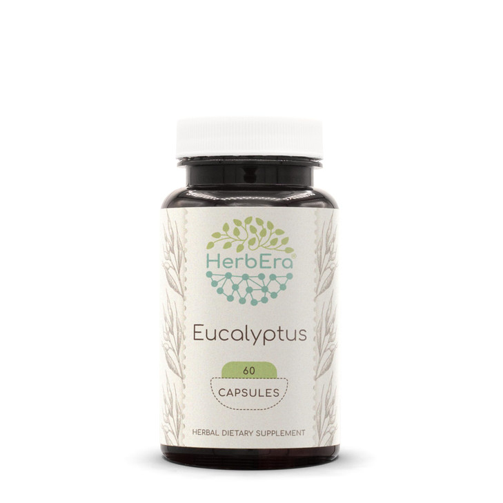 HerbEra Eucalyptus 60 Capsules, 400 mg, Eucalyptus Globulus Dried Leaf (60