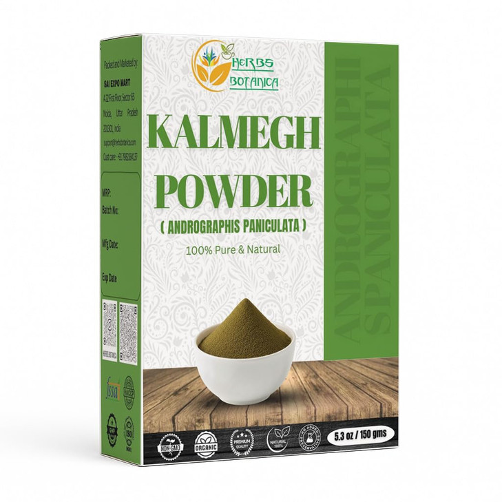 Herbs Botanica Kalmegh Powder 100% Pure Andrographis Paniculata (Green Chiretta