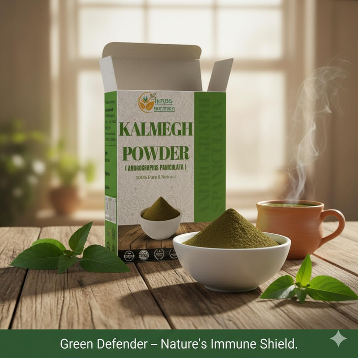 Herbs Botanica Kalmegh Powder 100% Pure Andrographis Paniculata (Green Chiretta