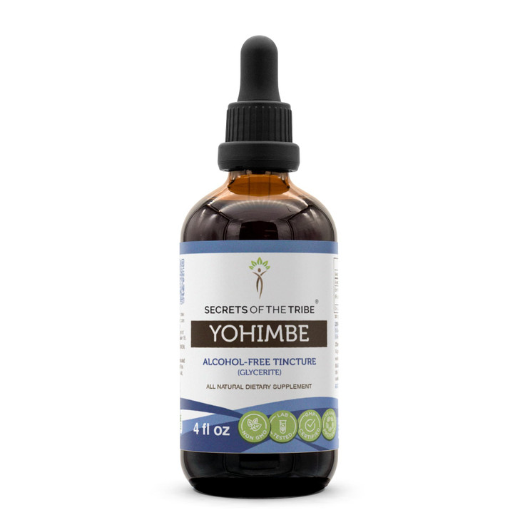 Secrets of the Tribe Yohimbe Alcohol-Free Liquid Extract, Wildcrafted