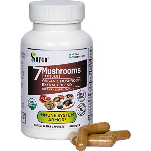 Sayan 7 Mushroom Extract 90 Capsules/440mg ea
