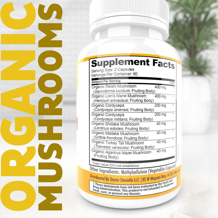 Doctor Danielle Organic Mushroom Complex Supplement