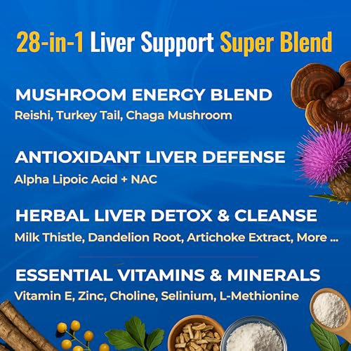 Liver Cleanse Detox & Repair - 28-in-1 Liver Support
