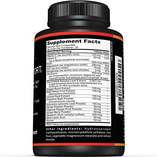Premium Blood Sugar Support Supplement-Supports Healthy Blood Sugar Levels