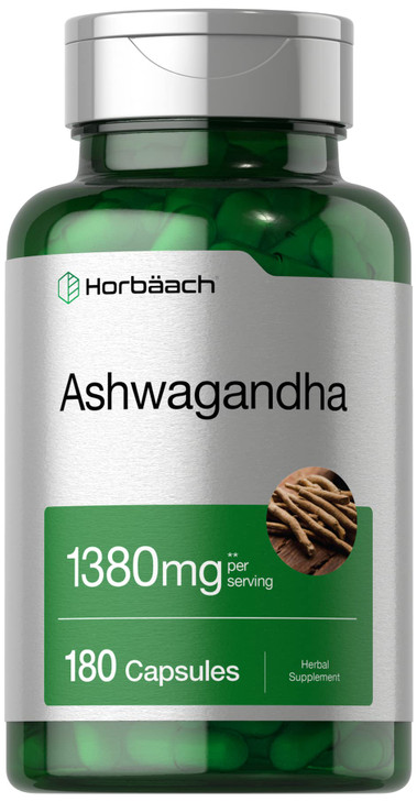 Horbäach Ashwagandha Supplement - 180 Capsules