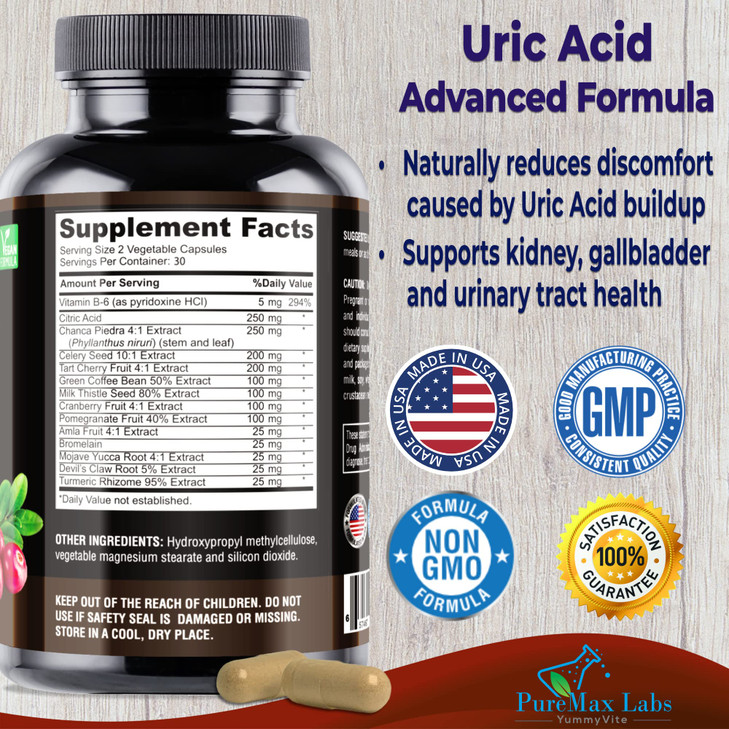 YUMMYVITE Uric Acid Advanced Formula