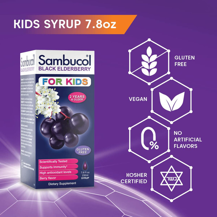 Sambucol Black Elderberry Syrup and Gummies for Kids