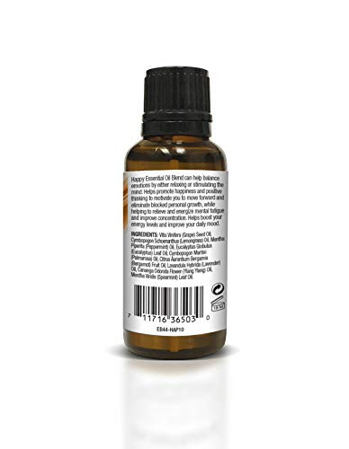 Ethereal Nature Blends 100% Natural Oil, Happy, 1 fl. oz.