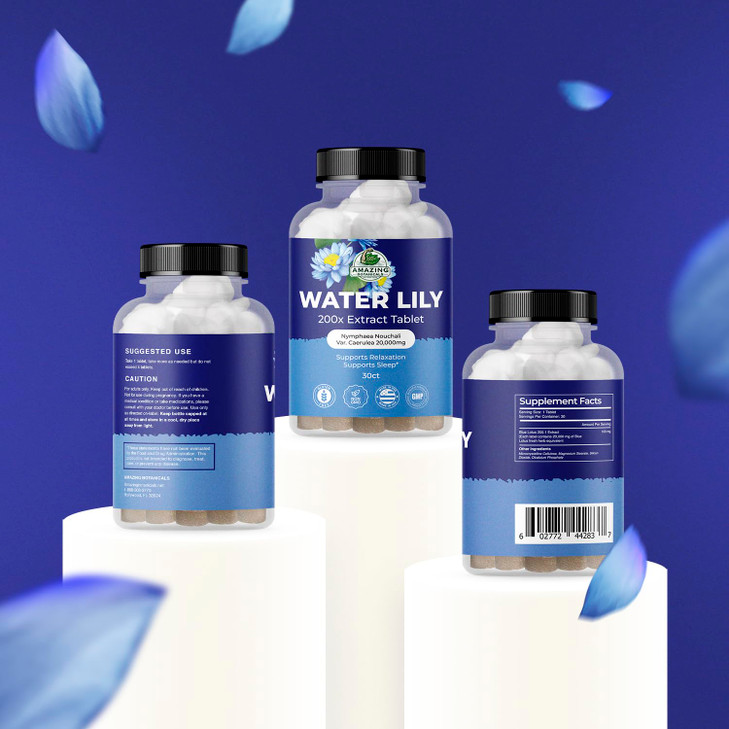 Water Lily 200X Extract Tablets - 100mg per Serving
