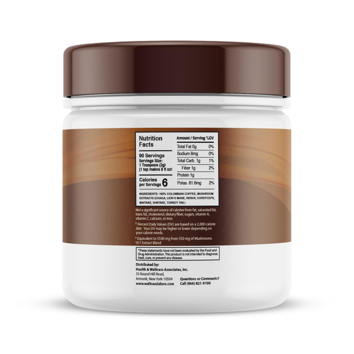 Mushroom Coffee, 90 Servings Organic Mushrooms Instant Coffea, Great Tasting