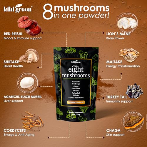 KIKI Green 8 Mushrooms Powder Extract
