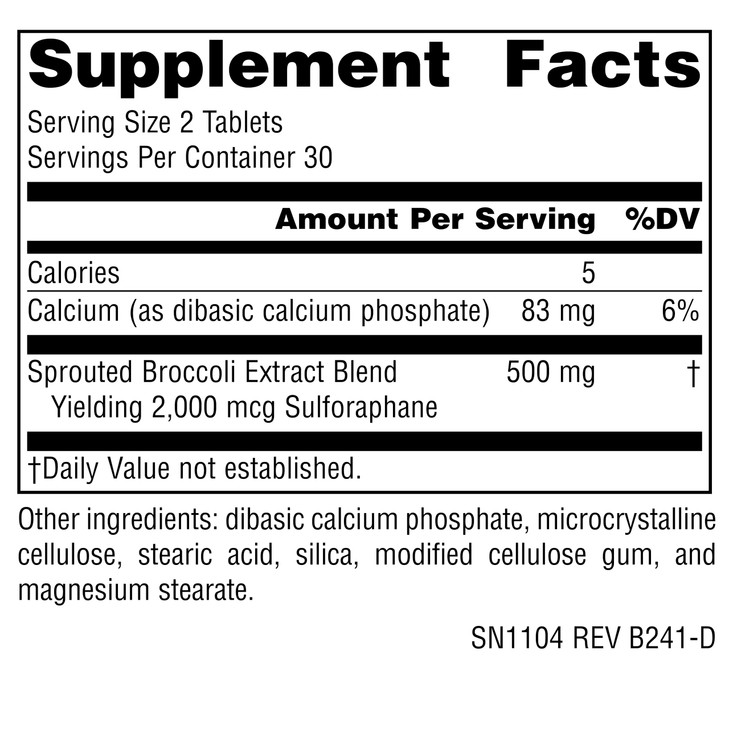 Source Naturals Broccoli Sprouts Extract, 250 mg - 60 Tablets