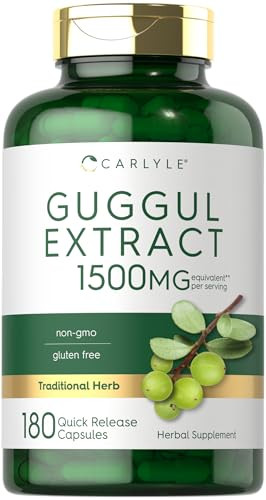 Carlyle Guggul Extract Supplement - 180 Capsules