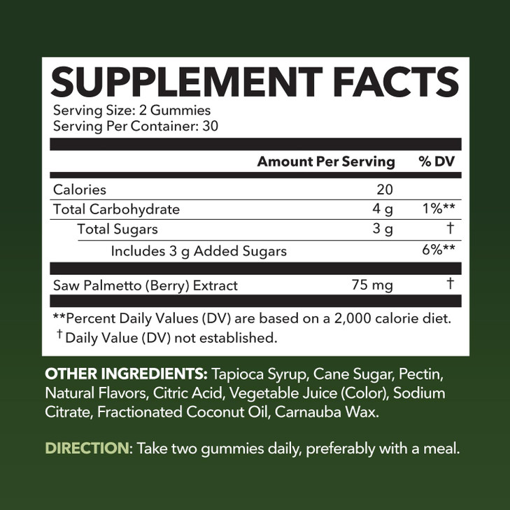 Saw Palmetto for Men Gummies