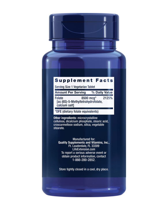 Life Extension High Potency Optimized Folate - L-methylfolate