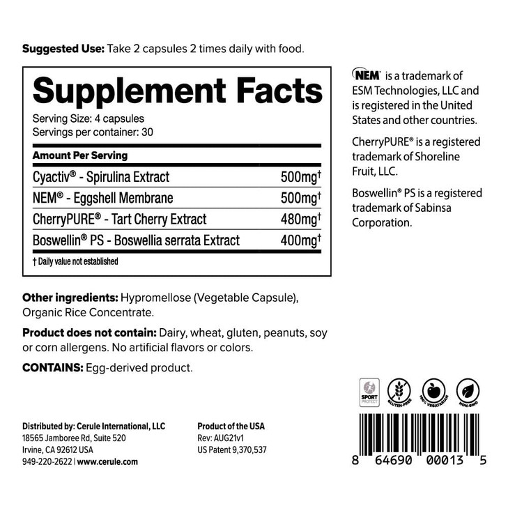 Cerule Cyactiv Spirulina Support Supplement