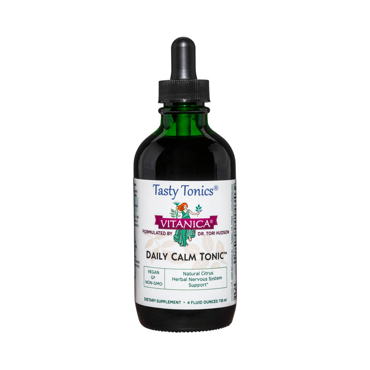 Vitanica Daily Calm Tonic, Natural Liquid Stress Relief Supplement, Dr.