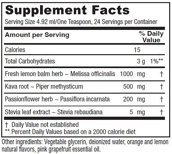 Vitanica Daily Calm Tonic, Natural Liquid Stress Relief Supplement, Dr.