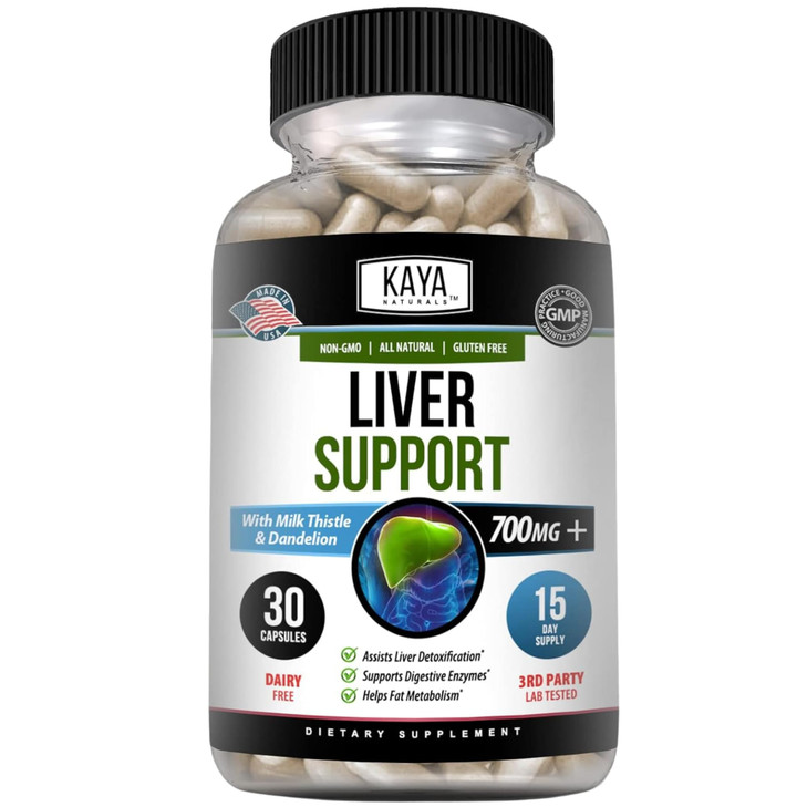 Kaya Naturals Liver Cleanse Detox & Repair - Milk Thistle Supplement