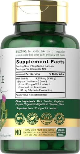 Carlyle Milk Thistle Supplement - 120 Capsules