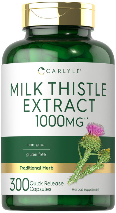 Carlyle Milk Thistle | 300 Capsules | Non-GMO, Gluten Free Extract