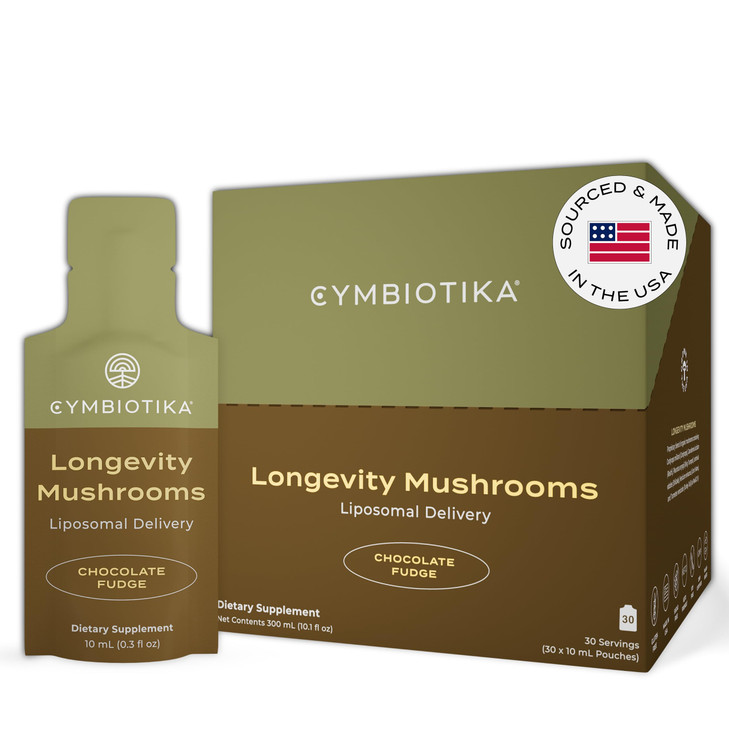 CYMBIOTIKA Liposomal Mushroom Supplement with Lion's Mane, Turkey Tail