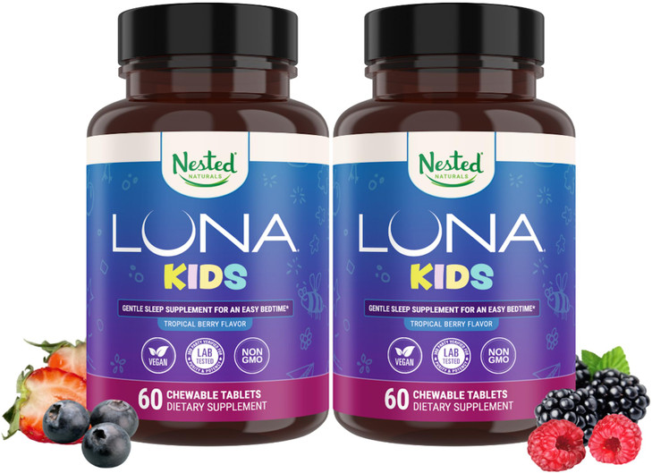 Nested Naturals Luna Kids Sleep Aid Tablets for Children 4+
