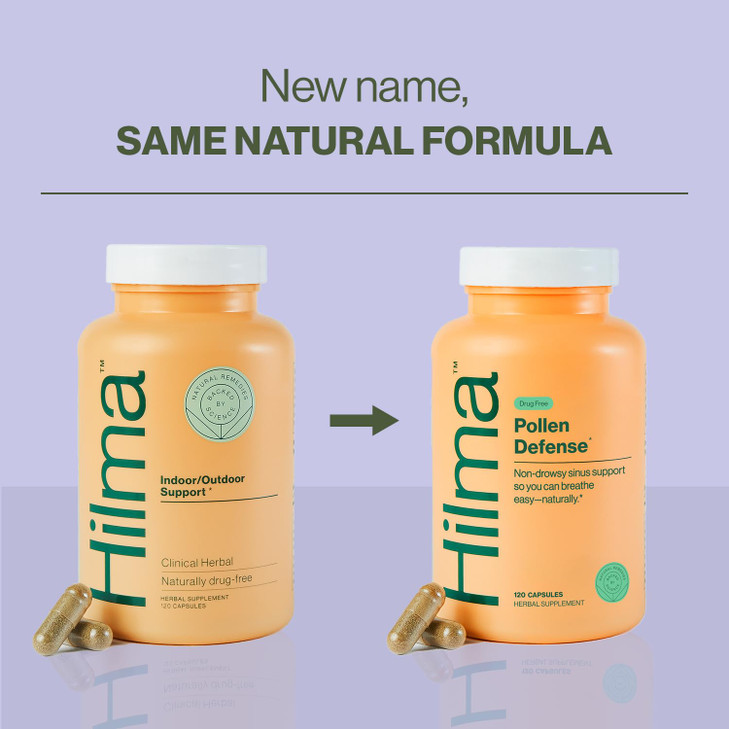 Hilma Natural Sinus Support, All Day Allergy and Sinus Relief from Pollen