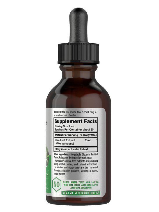 Horbäach Olive Leaf Extract Liquid - 2 fl oz - Super Strength