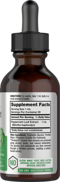 Horbäach Peppermint Leaf Extract Liquid - 2 Fl Oz