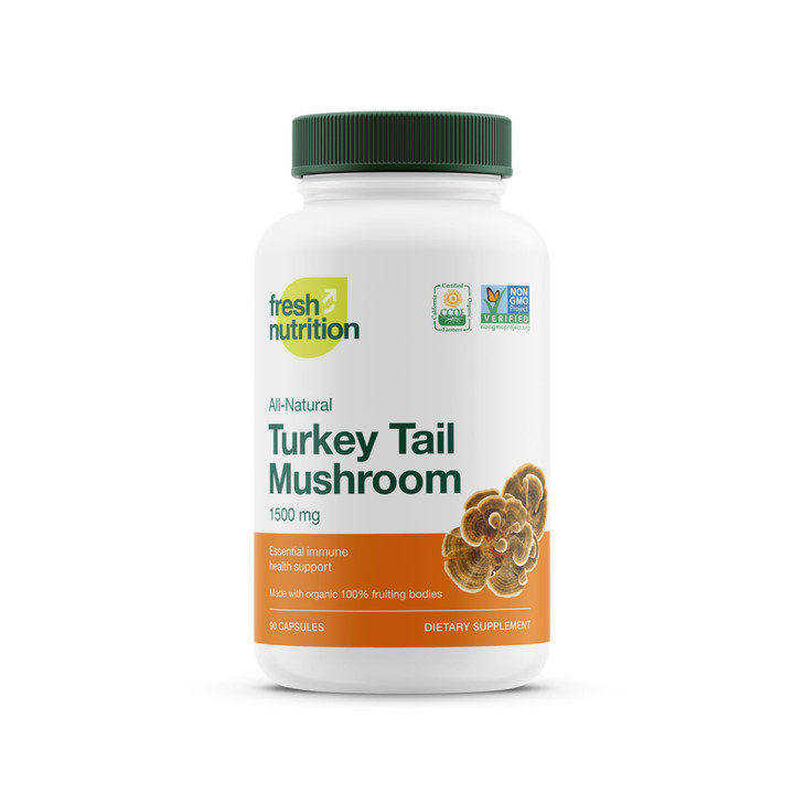 Fresh Nutrition Organic Turkey Tail Mushroom Extract Supplement