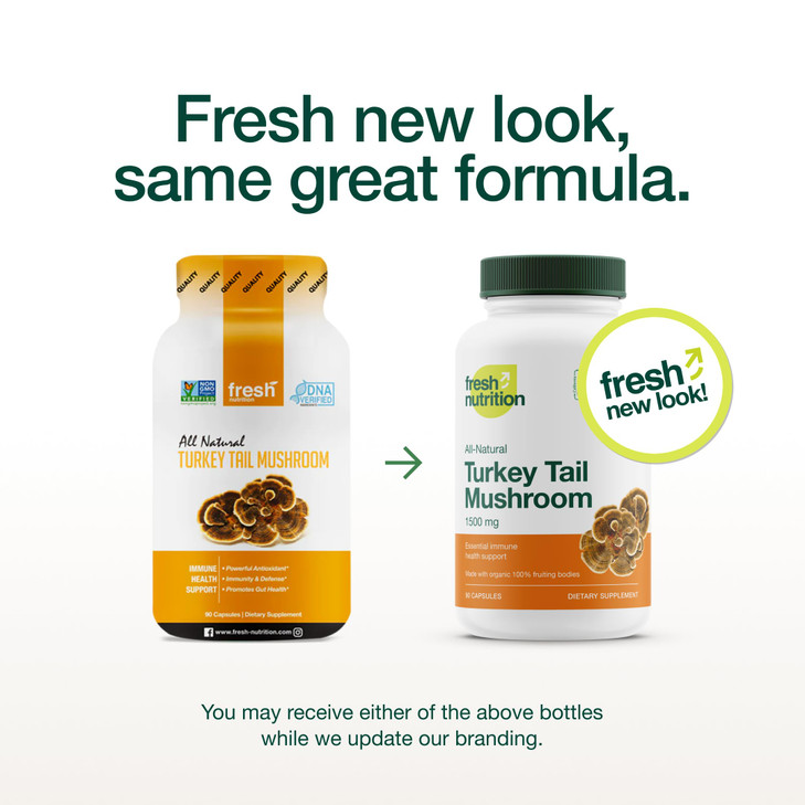 Fresh Nutrition Organic Turkey Tail Mushroom Extract Supplement