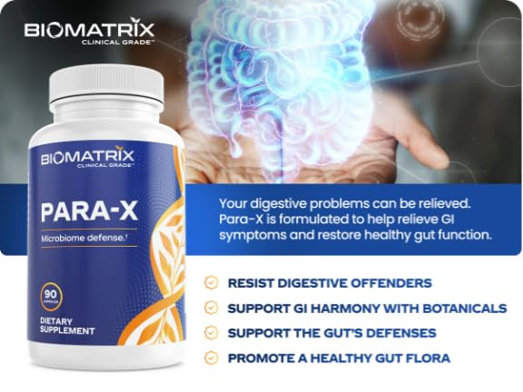 BioMatrix para-X Digestive Cleanse Supplement, Herbal Formula