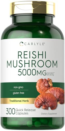 Carlyle Reishi Mushroom Supplement - 300 Capsules