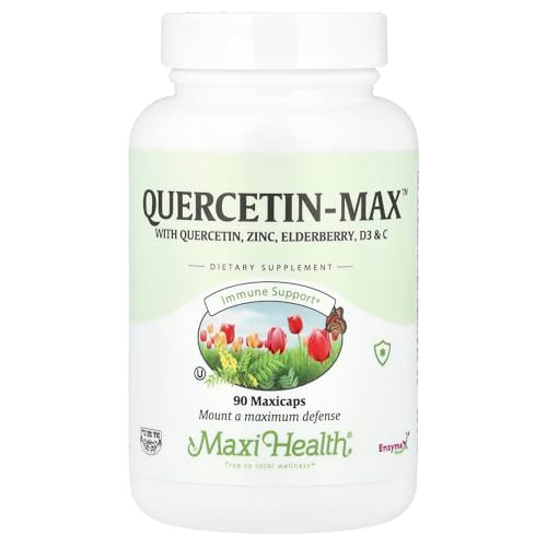 Maxi Health Quercetin 500mg Capsules - Zinc Supplements