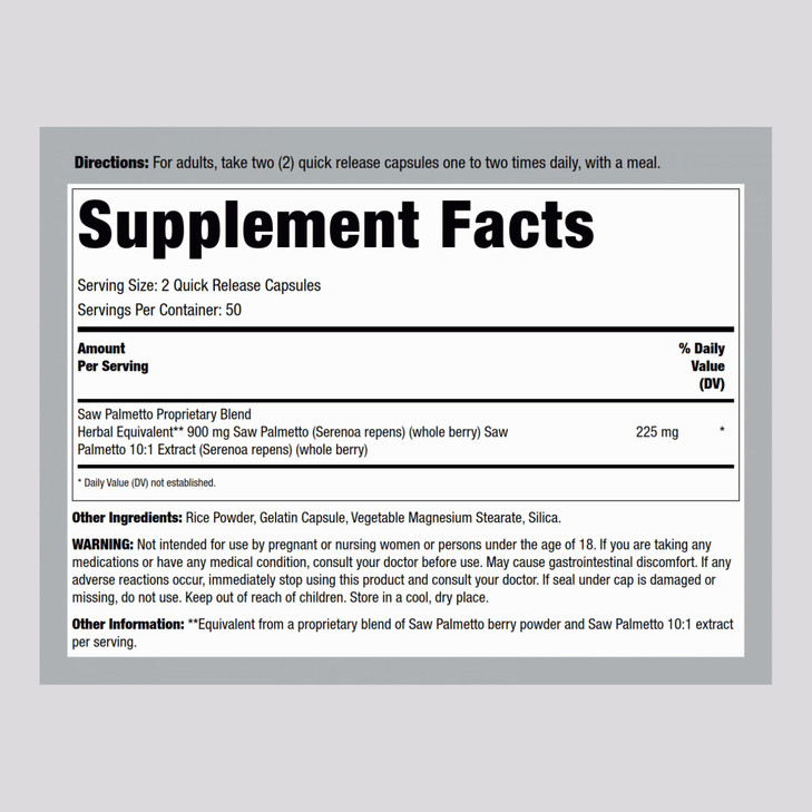 Lindberg Saw Palmetto Extract for Women and Men