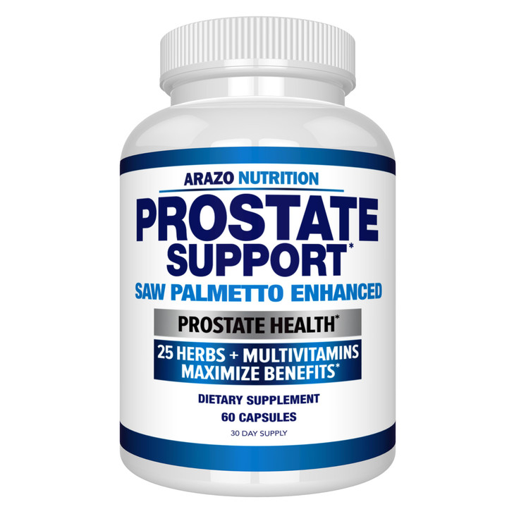 Arazo Nutrition Prostate Supplement - Saw Palmetto + 25 Herbs