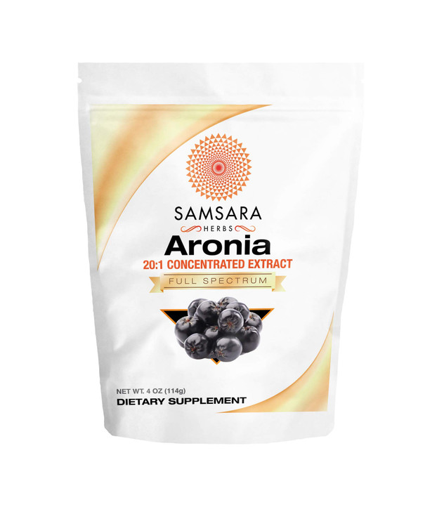 Samsara Herbs Aronia Berry 20:1 Extract Powder (4oz/114g)