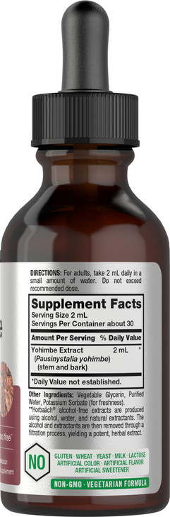 Horbäach Yohimbe Bark Liquid Extract - 2 Fl Oz