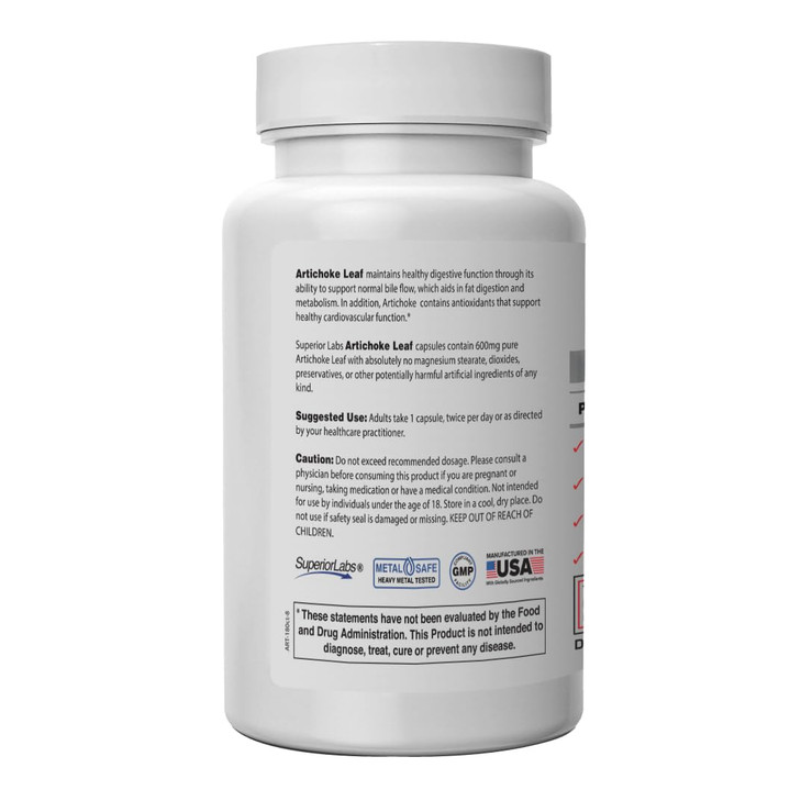Superior Labs - Artichoke Leaf NonGMO Powerful with