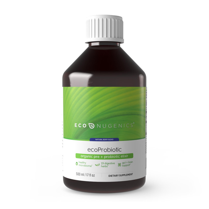 EcoNugenics ecoProbiotic: Probiotic & Prebiotic Supplement for Women & Men w/ 19