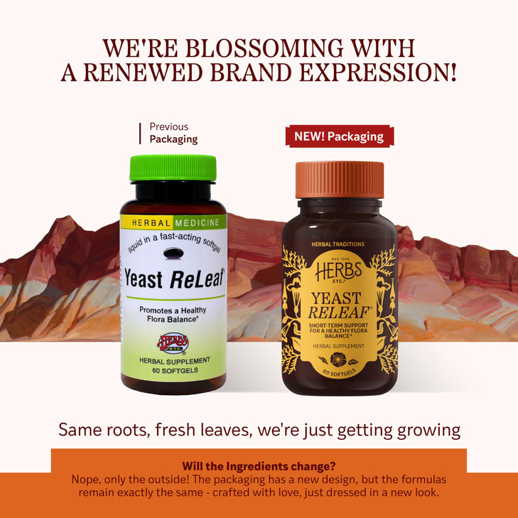Herbs Etc. Yeast ReLeaf Softgels 60 ct
